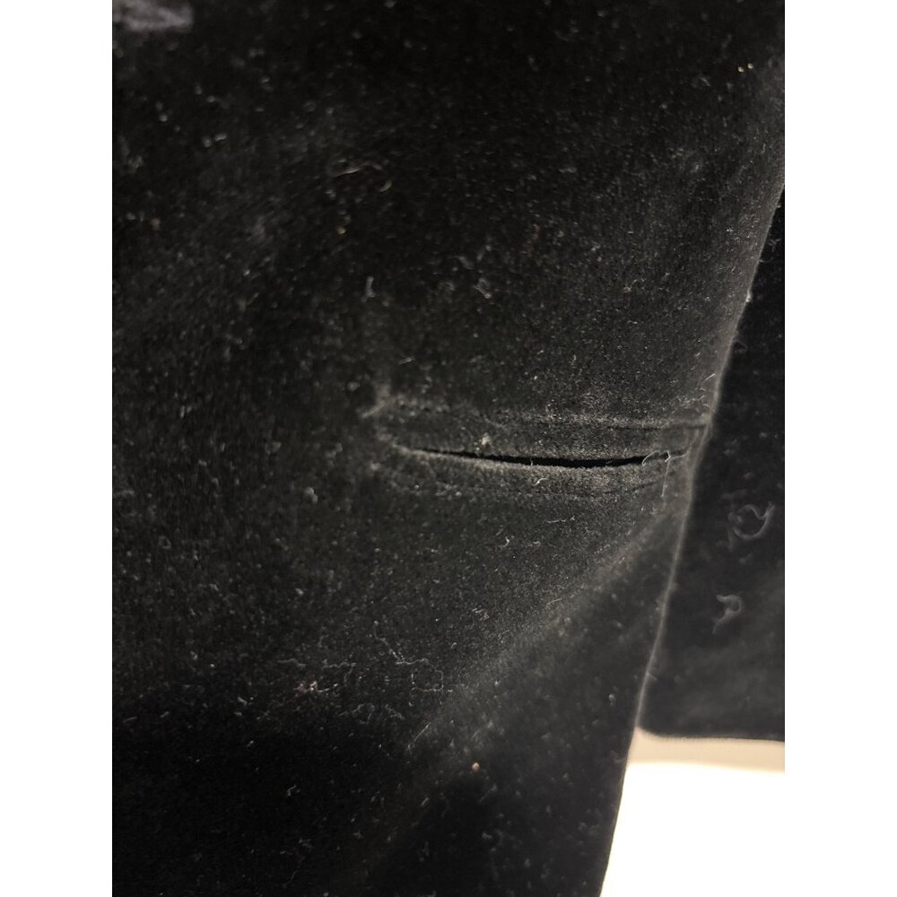 Vintage Toddler Black Velvet Blazer By Originals Inc.18 Mo Satin Lining - Picture 5 of 9